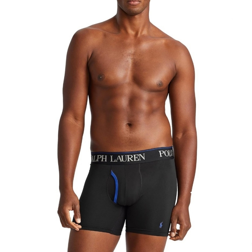 Polo By Ralph Lauren 4D Flex Cooling Microfiber Long Leg Boxer Brief M